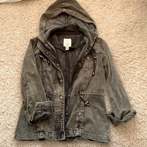 Army Green Corduroy Jacket From Tillys 